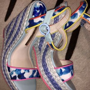 Sophia Webster multi color wedge